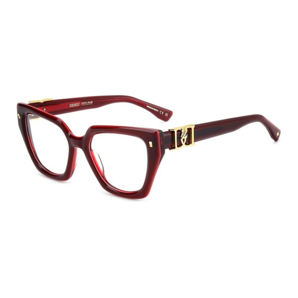 Dsquared² Burgundy  Glasses Women's (Frames)